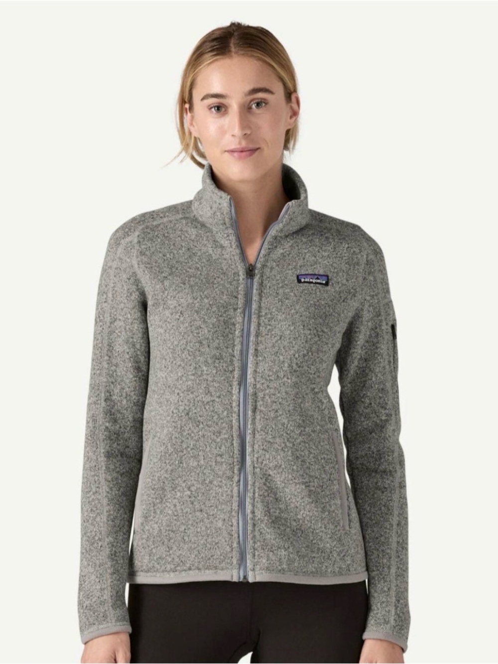 Patagonia Women's Heather Gray Full-Zip Fleece Jacket